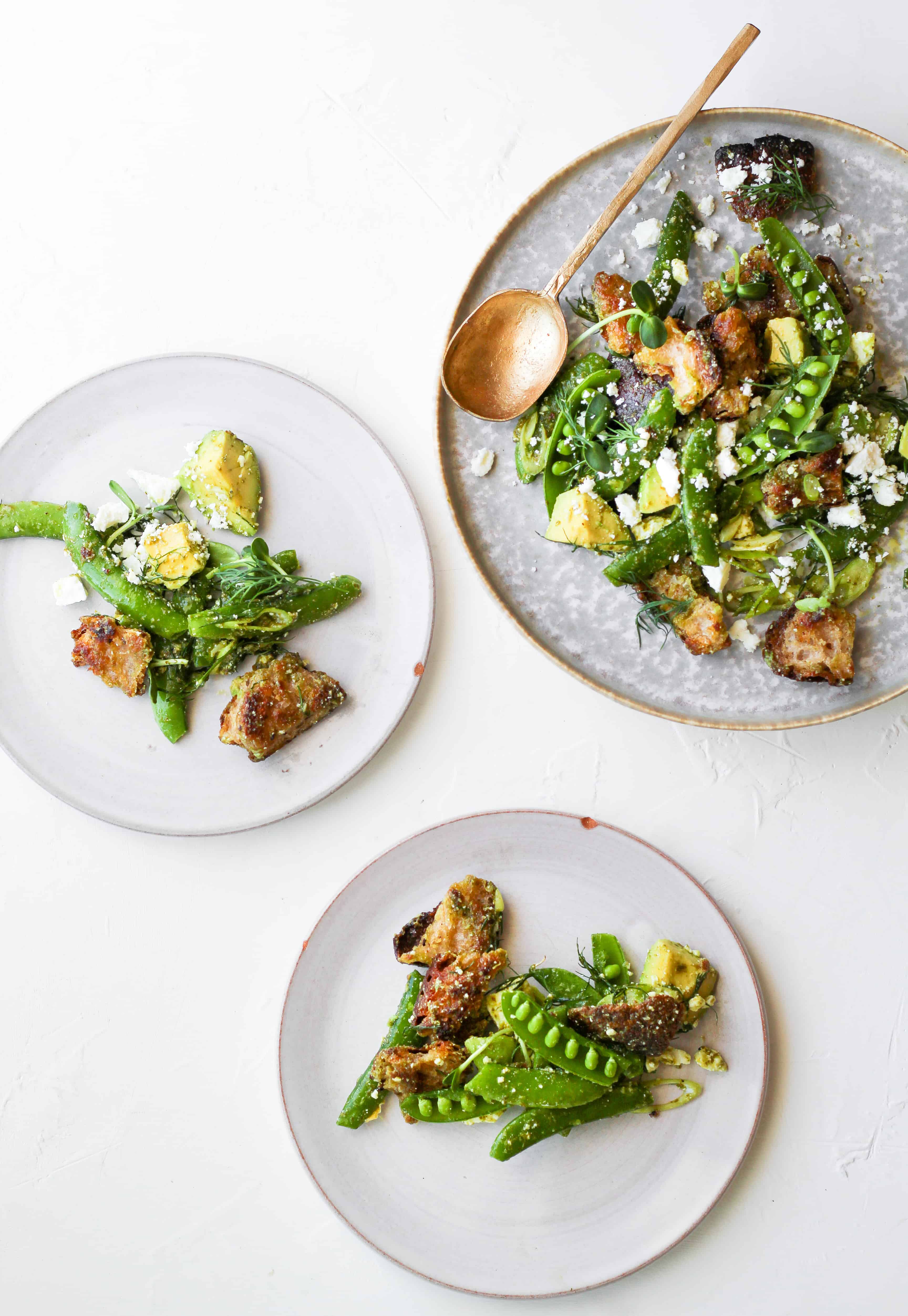 Snap Pea and Burrata Salad - Craving California