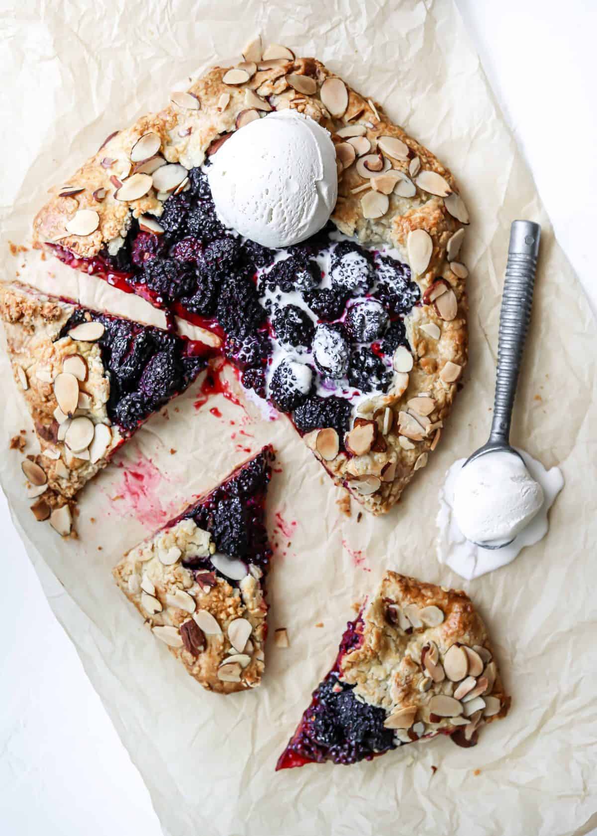 Blackberry and Almond Crostata