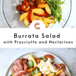 Burrata Salad with Prosciutto and Nectarines