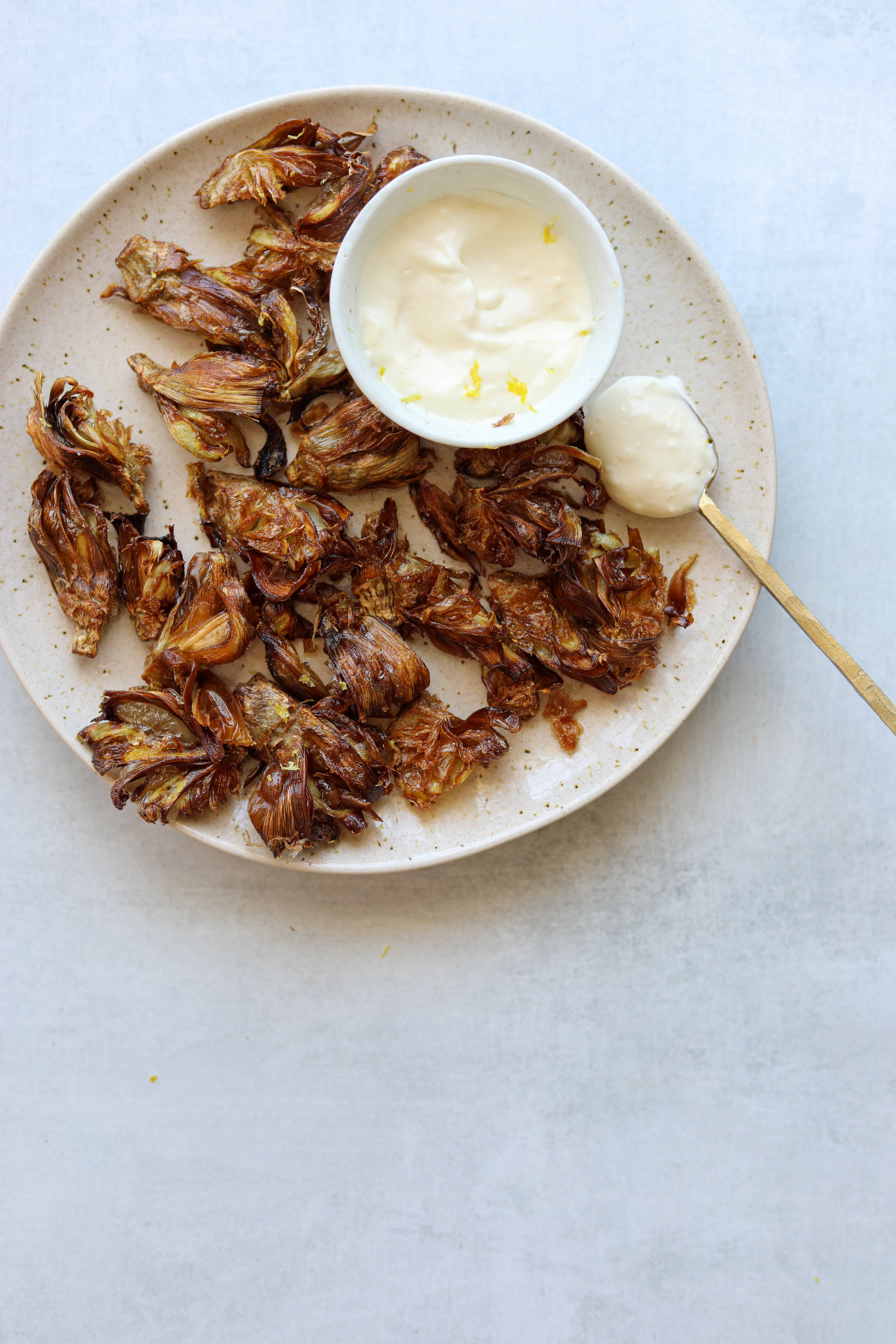 Fried Artichokes with Lemony Garlic Aioli Craving California