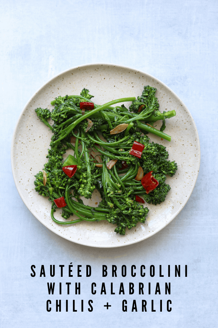 Broccolini with Calabrian Chilis and Garlic