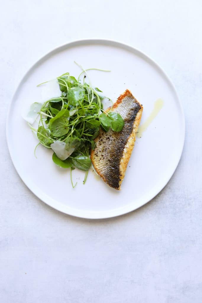 grilled branzino fillets