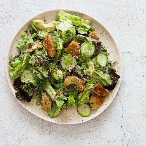 Green Goddess Salad with BasilTahini Dressing Craving California