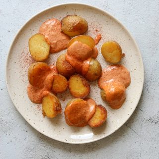 Oven-Roasted Pappas Bravas with Smokey Tomato Aioli