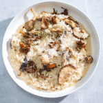 Creamy Roasted Mushroom Risotto with Truffle Oil