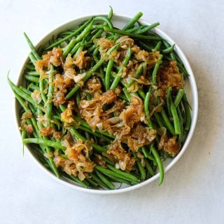 French Green Beans with Caramelized Shallots