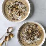 Two bowls of Wild Rice and Mushroom Soup