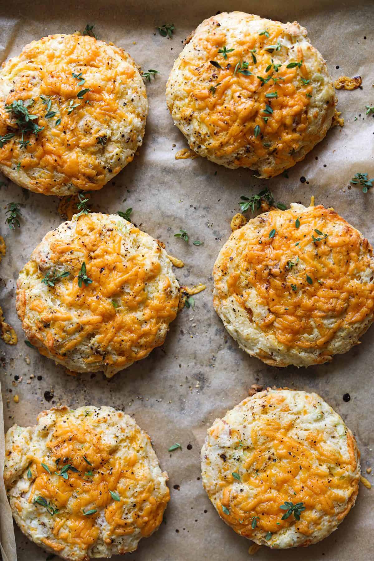 Cheddar-Ricotta and Bacon Scones