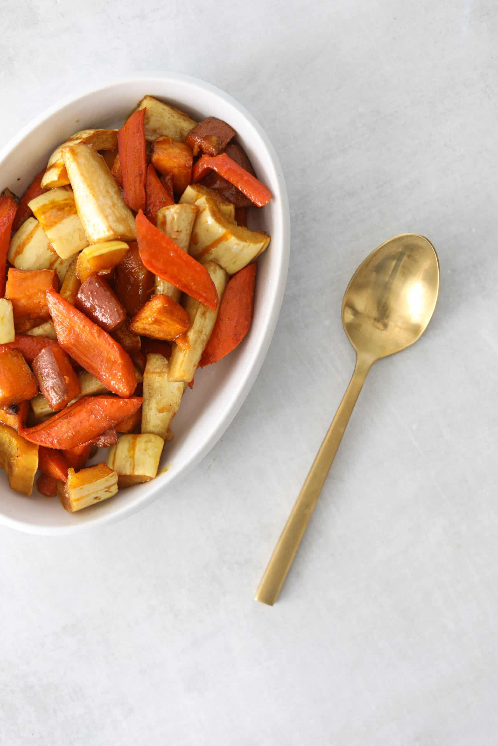 Maple + Cumin Roasted Root Vegetables Craving California