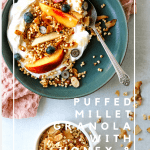 Puffed Millet Granola with Almonds, Honey and Coconut