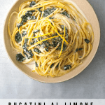 Bucatini al Limone with Wilted Kale