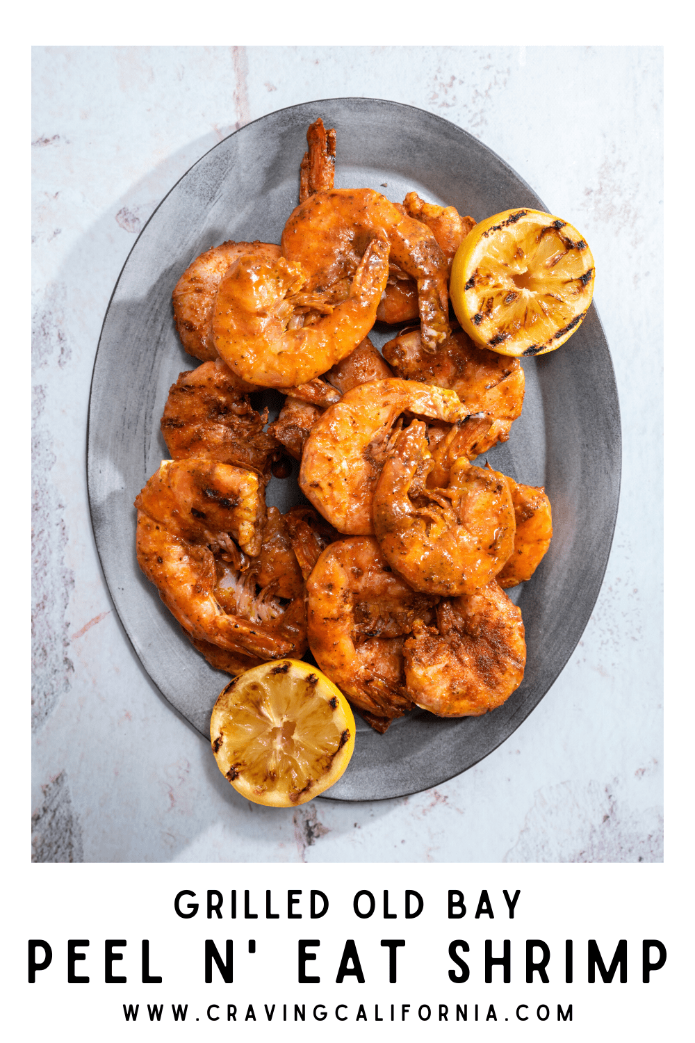 Grilled Peel n' Eat Shrimp with Old Bay and Butter