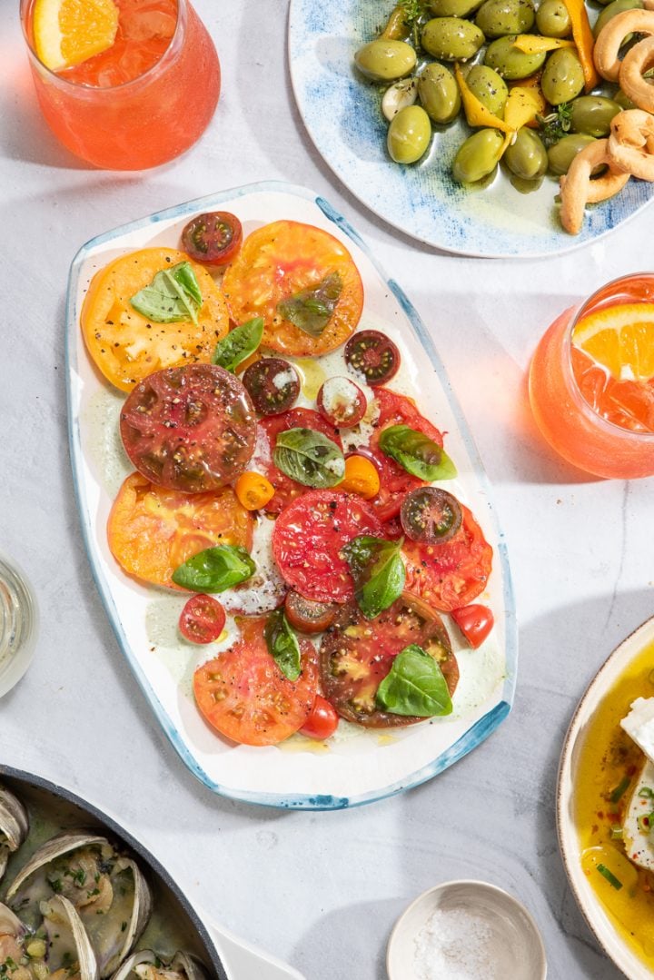 Tomato Salad with Buttermilk-Basil Dressing - Craving California