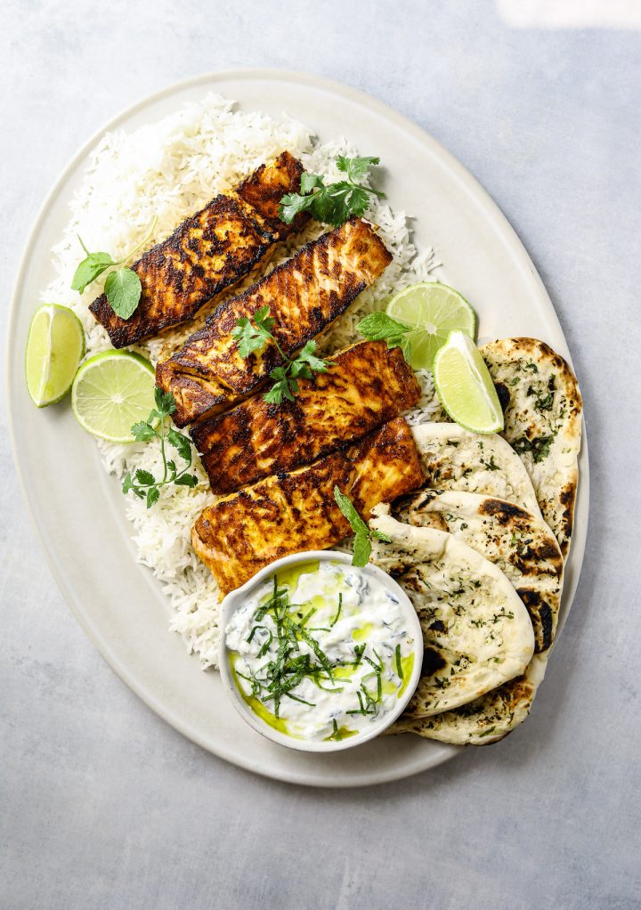 Tandoori Salmon with Cucumber Raita Craving California