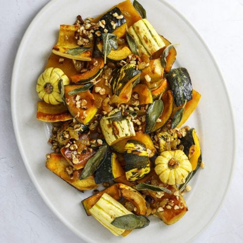 Maple-Brown Butter Roasted Squash with Toasted Hazelnuts and Sage ...