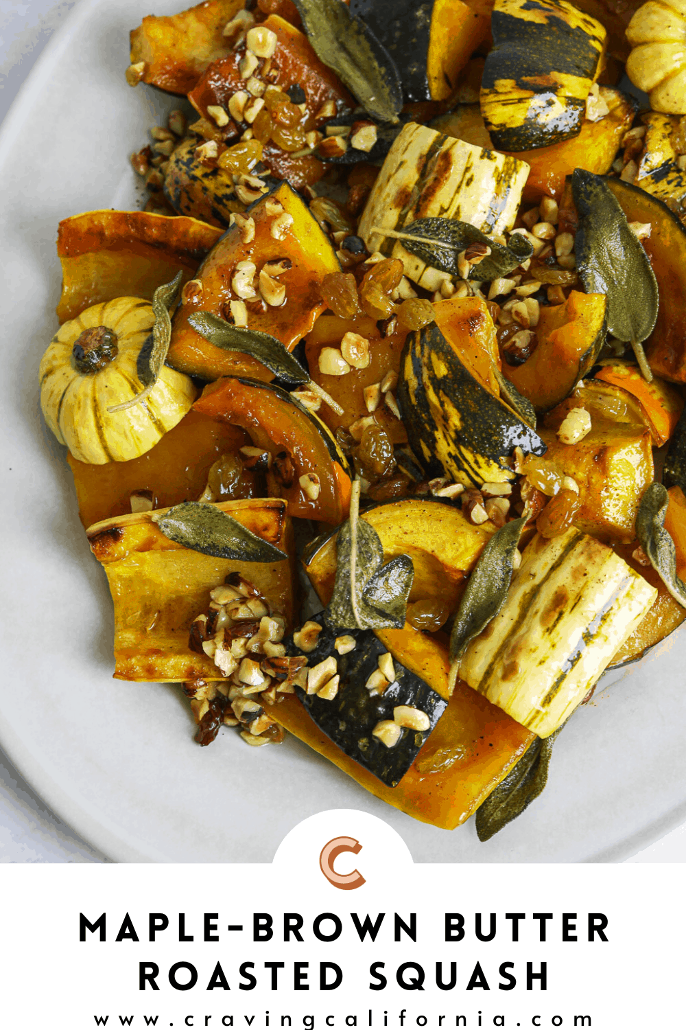Maple-Brown Butter Roasted Squash with Toasted Hazelnuts and Sage ...