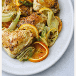 Roasted Chicken Thighs with Citrus and Fennel