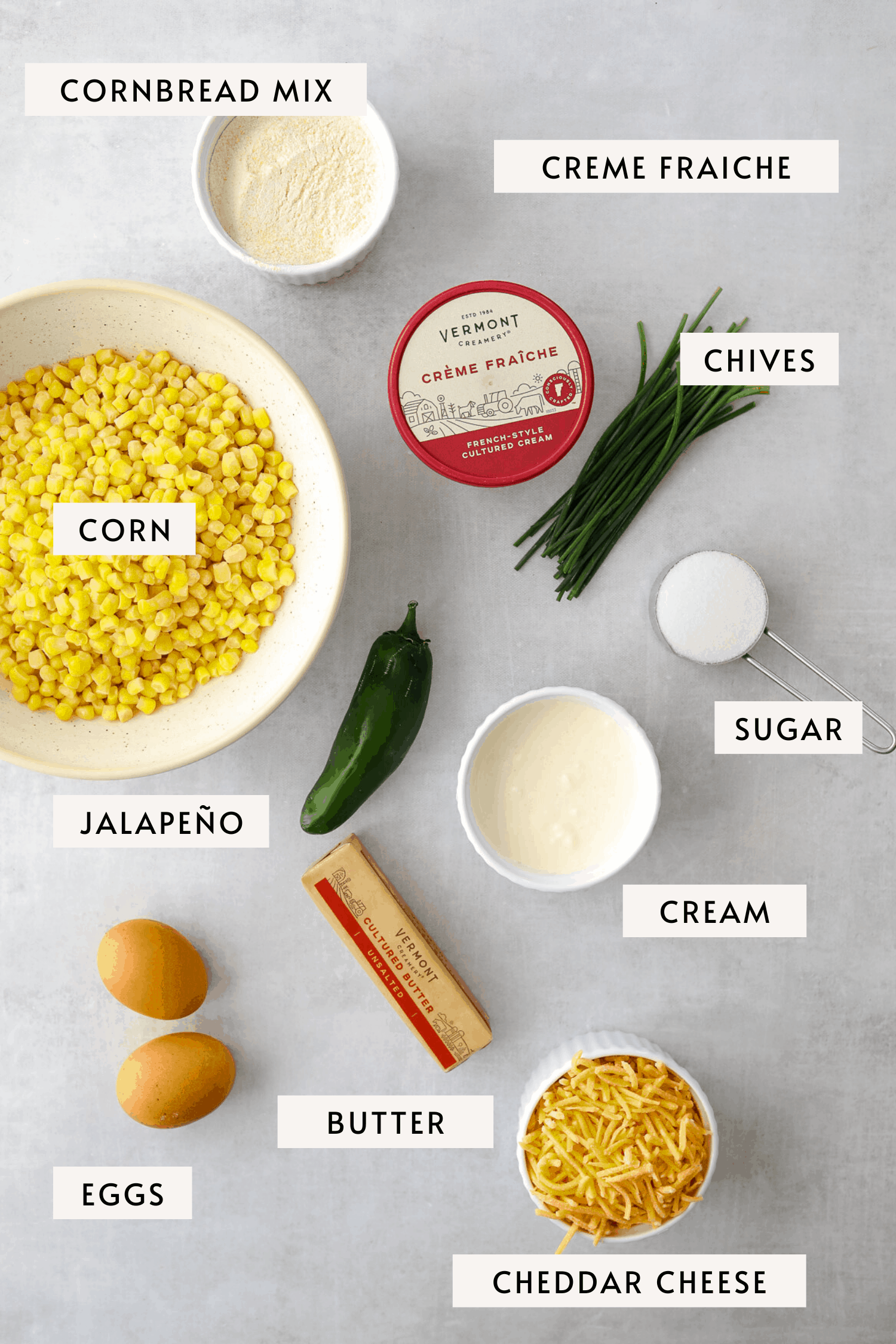 Cheddar Chive Spoonbread (aka Corn Pudding) Recipe - Little Spice Jar