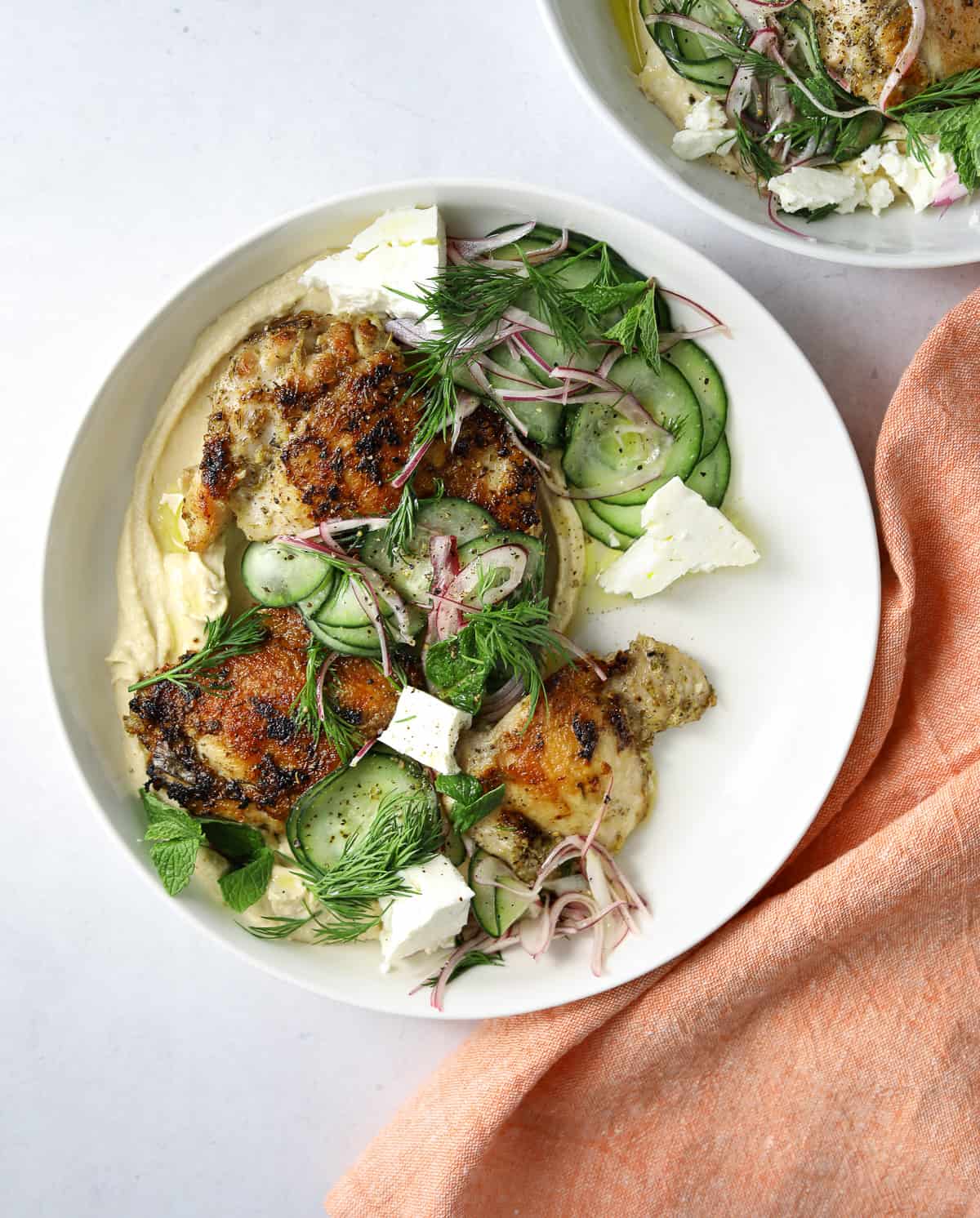 Za’atar Chicken and Hummus Bowls