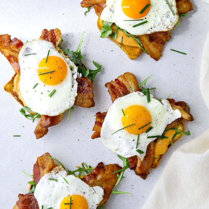 Brioche Breakfast Toast with Bacon, Egg, and Chipotle Aioli Craving California