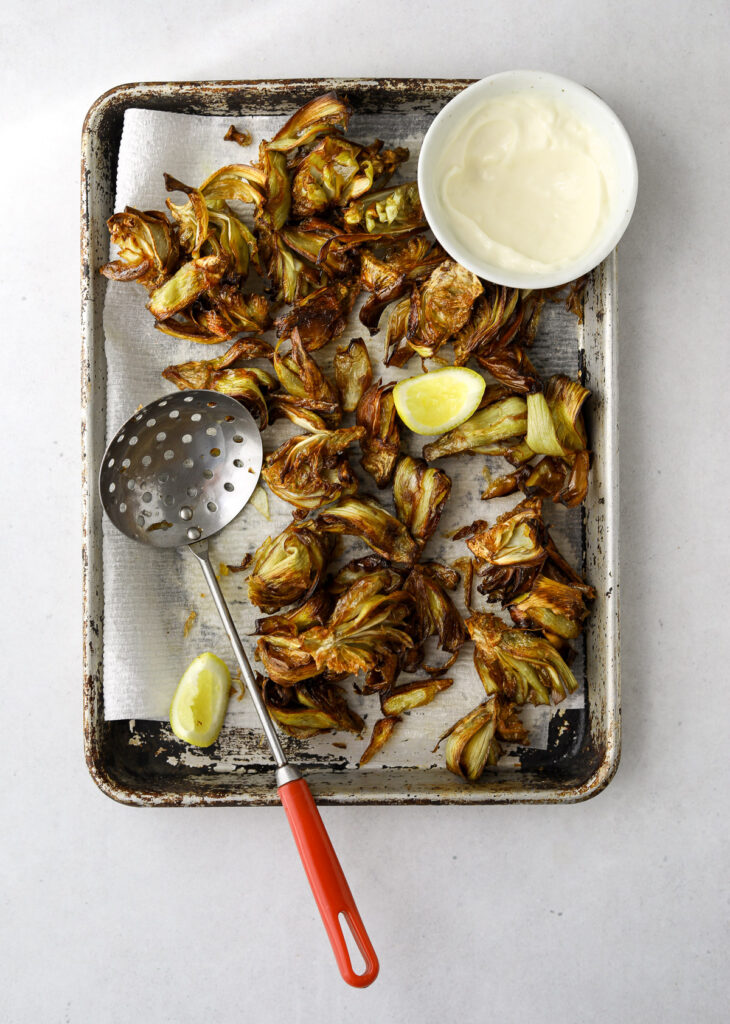 Fried Artichokes with Lemony Garlic Aioli Craving California