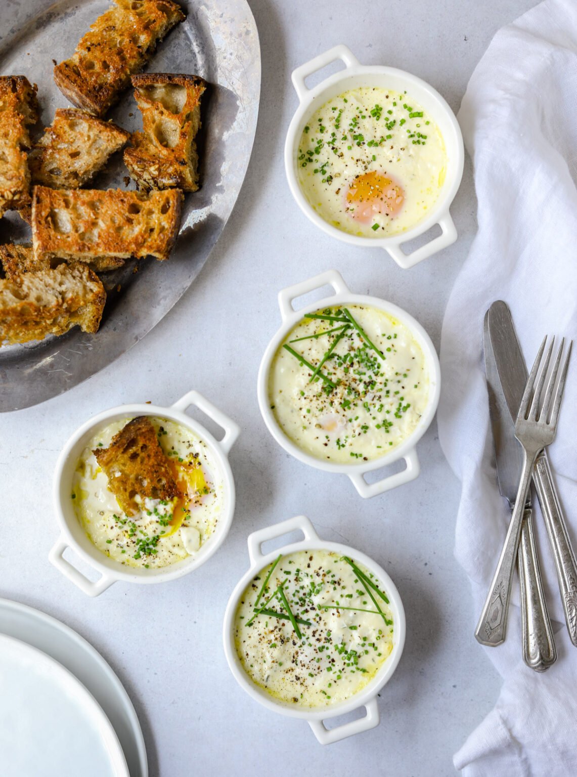 Eggs en Cocotte (Baked Eggs) - Craving California