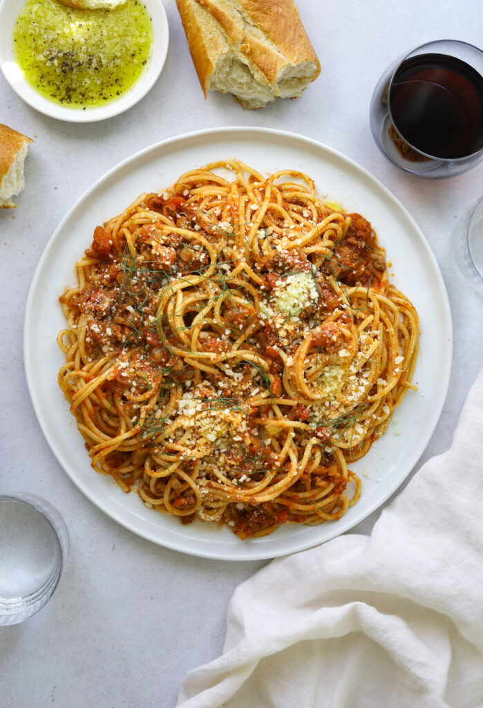 Fennel and Pork Bolognese - Craving California