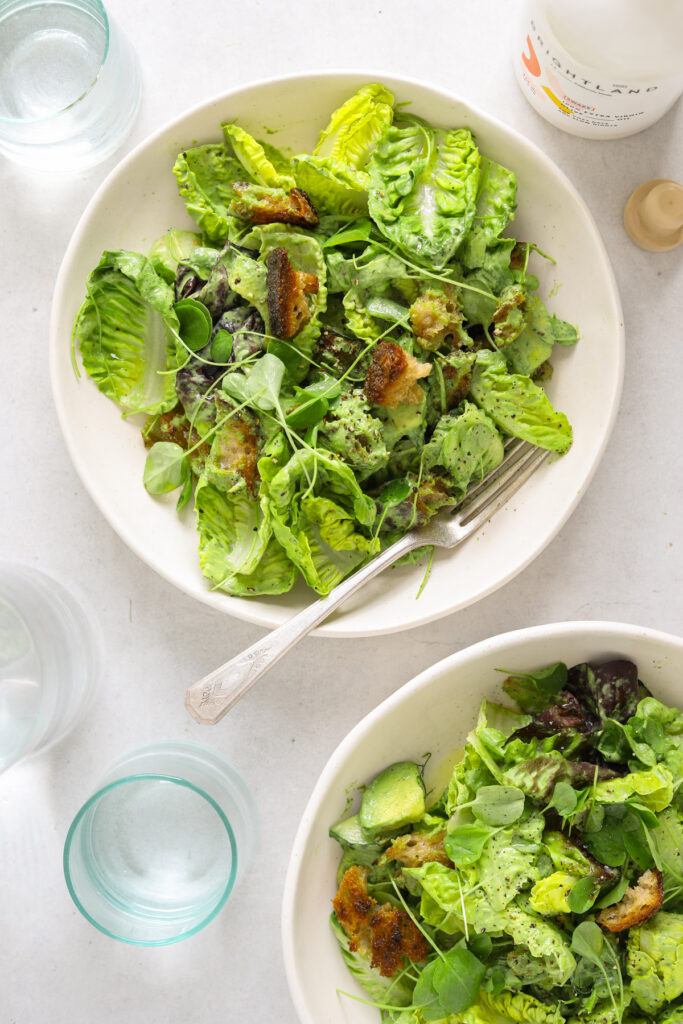 Green Goddess Salad with BasilTahini Dressing Craving California