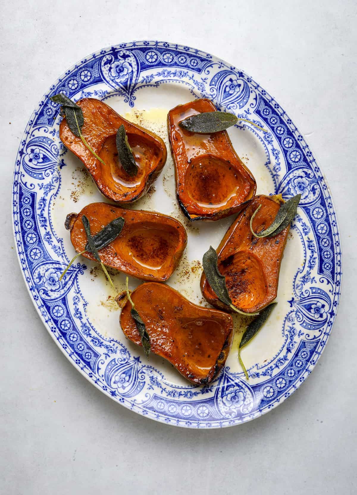 Caramelized Honey Nut Squash with Sage Brown Butter