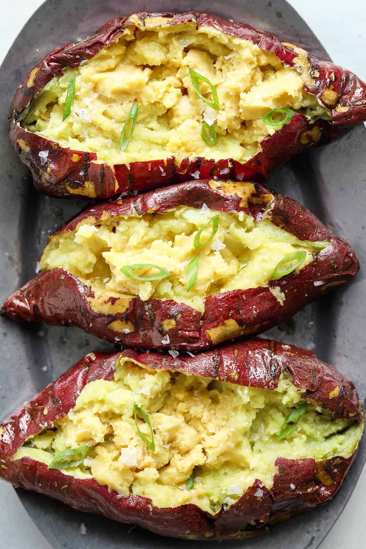 Roasted Japanese Sweet Potatoes with Miso Butter