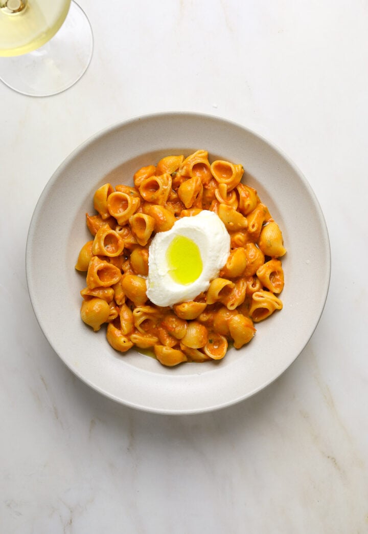 Spicy Pomodoro Pasta with Whipped Ricotta - Craving California