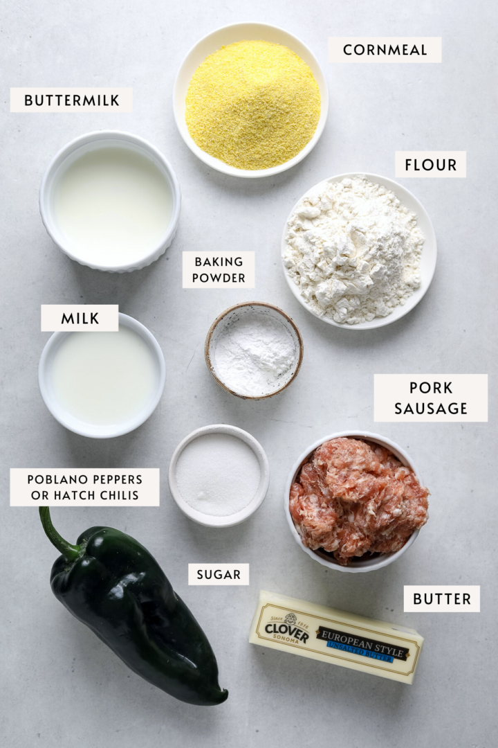 Cornbread Biscuits with Green Chili Sausage Gravy Craving California