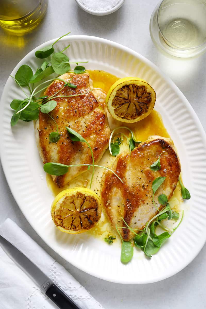 Chicken Paillard with Lemon-Dijon Vinaigrette